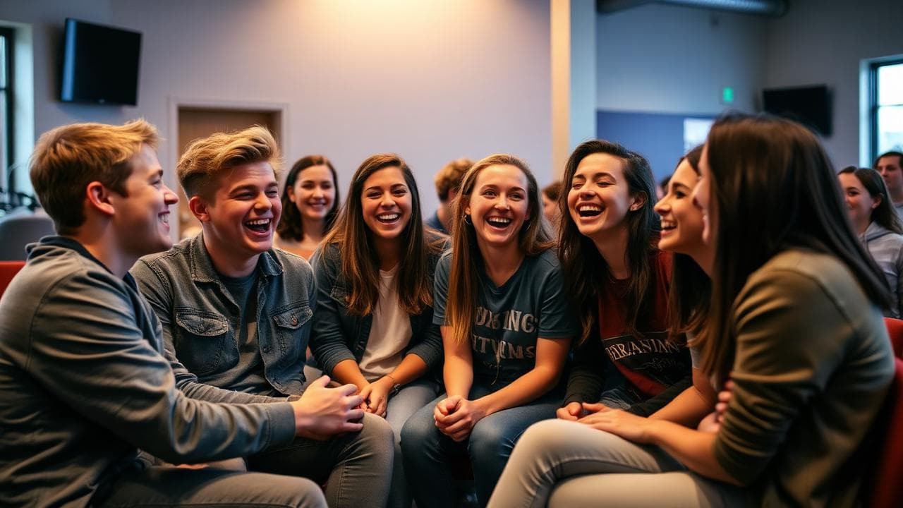 Students spending time together